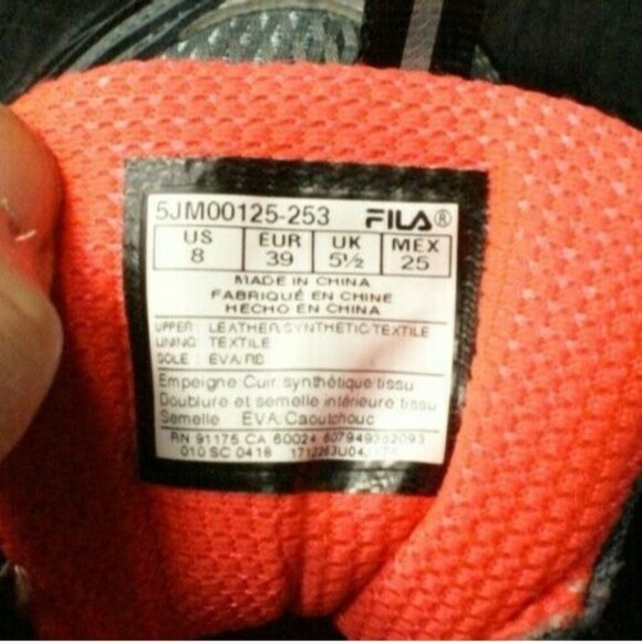 Fila TKO TR 6.0 All Terrain Trail Running Shoes 5JM00125-253 Women's Size 8 - Picture 3 of 7